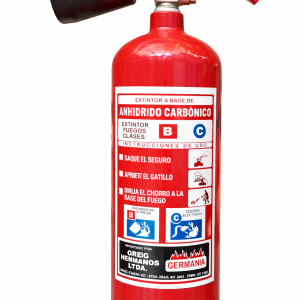Extintor co2  bc ( dioxido de carbono  ) 2 kg