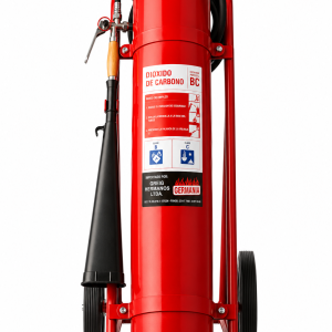 Carro extintor CO2 25 kg