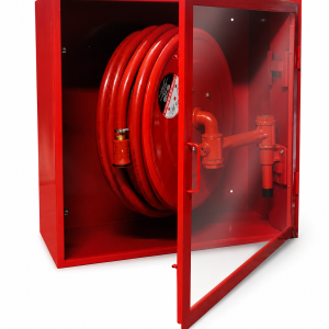 Gabinete con carrete tipo kolling de 1" × 25 mts